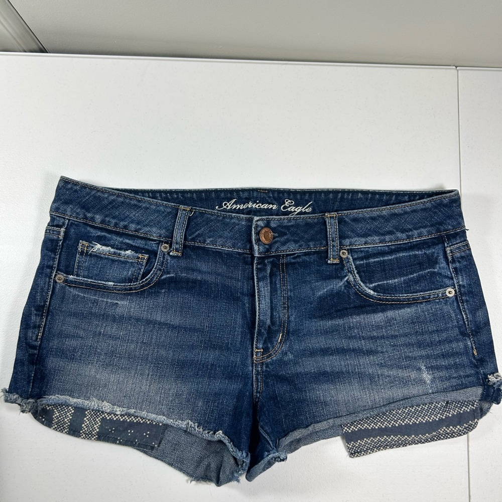American Eagle Outfitters Dark Blue Jean Shorts